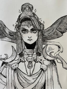 Portrait of Nyx from Hades