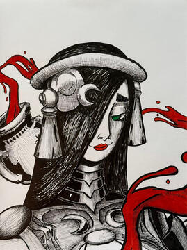 Portrait of Medea from Hades 2